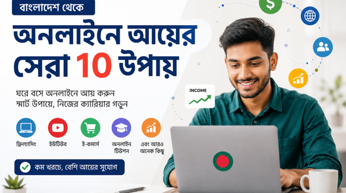 বাংলাদেশের মানুষের জন্য অনলাইনে আয়ের সেরা ১০টি উপায়